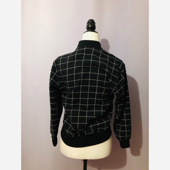 American Apparel Grid Print Fleece Club Jacket - Picture 7 of 8
